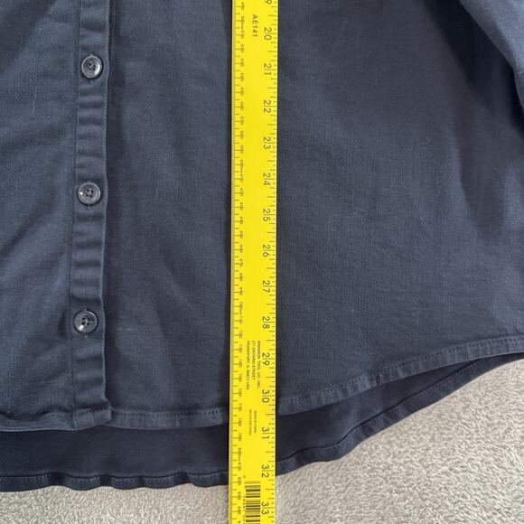 Good American Shacket Womens 4/XL Black Vintage Wash Button Up Jacket Shirt - Picture 10 of 13